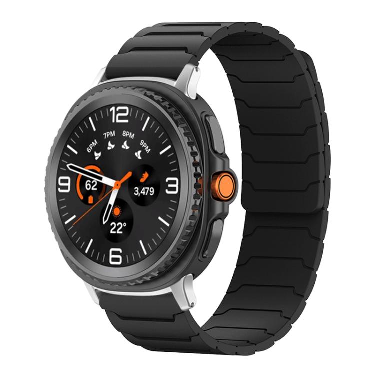 xDfind Magnetic Silicone Watch Band, For Samsung Galaxy Watch Ultra / Ultra 2025, For Samsung Galaxy Watch8 / 8 Classic, For Samsung Galaxy Watch 7 / 6 / 5 / FE