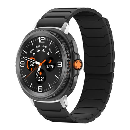 xDfind Magnetic Silicone Watch Band, For Samsung Galaxy Watch Ultra / Ultra 2025, For Samsung Galaxy Watch8 / 8 Classic, For Samsung Galaxy Watch 7 / 6 / 5 / FE