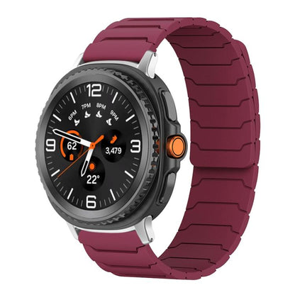 xDfind Magnetic Silicone Watch Band, For Samsung Galaxy Watch Ultra / Ultra 2025, For Samsung Galaxy Watch8 / 8 Classic, For Samsung Galaxy Watch 7 / 6 / 5 / FE