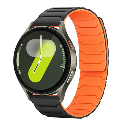 xDfind Magnetic Silicone Watch Band, For Samsung Galaxy Watch Ultra / Ultra 2025, For Samsung Galaxy Watch8 / 8 Classic, For Samsung Galaxy Watch 7 / 6 / 5 / FE