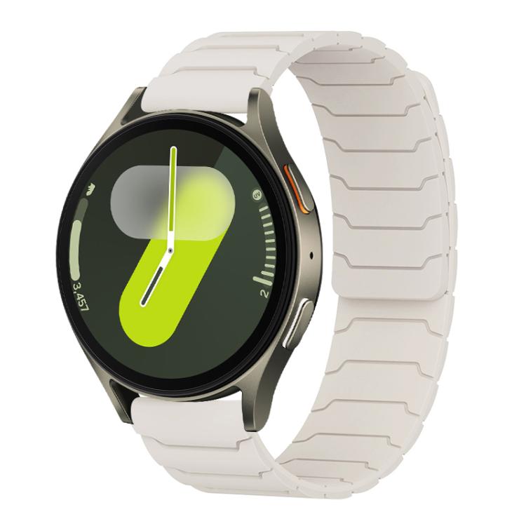 xDfind Magnetic Silicone Watch Band, For Samsung Galaxy Watch Ultra / Ultra 2025, For Samsung Galaxy Watch8 / 8 Classic, For Samsung Galaxy Watch 7 / 6 / 5 / FE