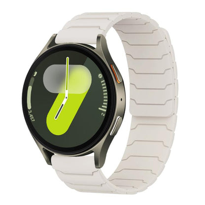xDfind Magnetic Silicone Watch Band, For Samsung Galaxy Watch Ultra / Ultra 2025, For Samsung Galaxy Watch8 / 8 Classic, For Samsung Galaxy Watch 7 / 6 / 5 / FE