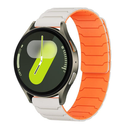 xDfind Magnetic Silicone Watch Band, For Samsung Galaxy Watch Ultra / Ultra 2025, For Samsung Galaxy Watch8 / 8 Classic, For Samsung Galaxy Watch 7 / 6 / 5 / FE
