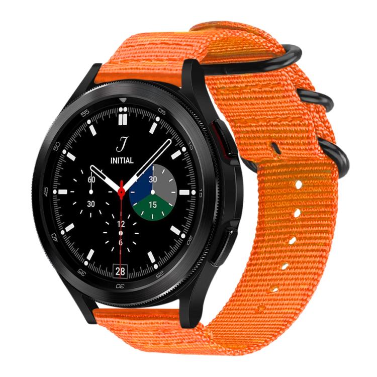 xDfind Ring Buckle Nylon Canvas Watch Band, For Samsung Galaxy Watch Ultra / Ultra 2025, For Samsung Galaxy Watch8 / 8 Classic, For Samsung Galaxy Watch 7 / 6 / 5 / FE, For Samsung Galaxy Fit3 SM-R390