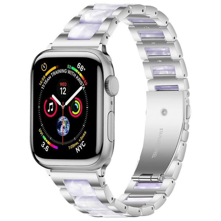 xDfind Three Beads Metal Resin Watch Band, For Apple Watch 42 / 44 / 45 / 46 / 49mm, For Apple Watch 38 / 40 / 41 / S10 42mm