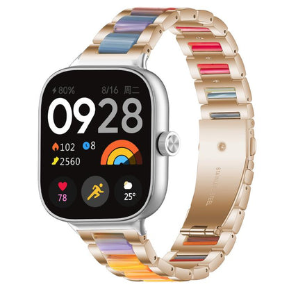 xDfind Three Beads Metal Resin Watch Band, For Redmi Watch6/5/4/Xiaomi Band 9 Pro/8 Pro, For Xiaomi Smart Band 10 / 9 / 8, For Redmi Watch 3