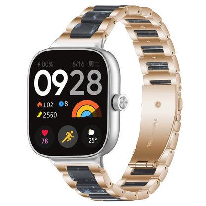 xDfind Three Beads Metal Resin Watch Band, For Redmi Watch6/5/4/Xiaomi Band 9 Pro/8 Pro, For Xiaomi Smart Band 10 / 9 / 8, For Redmi Watch 3