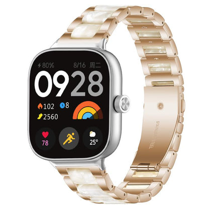 xDfind Three Beads Metal Resin Watch Band, For Redmi Watch6/5/4/Xiaomi Band 9 Pro/8 Pro, For Xiaomi Smart Band 10 / 9 / 8, For Redmi Watch 3