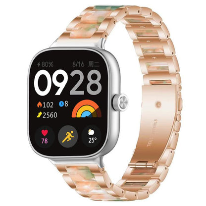 xDfind Three Beads Metal Resin Watch Band, For Redmi Watch6/5/4/Xiaomi Band 9 Pro/8 Pro, For Xiaomi Smart Band 10 / 9 / 8, For Redmi Watch 3