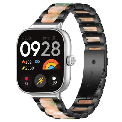xDfind Three Beads Metal Resin Watch Band, For Redmi Watch6/5/4/Xiaomi Band 9 Pro/8 Pro, For Xiaomi Smart Band 10 / 9 / 8, For Redmi Watch 3
