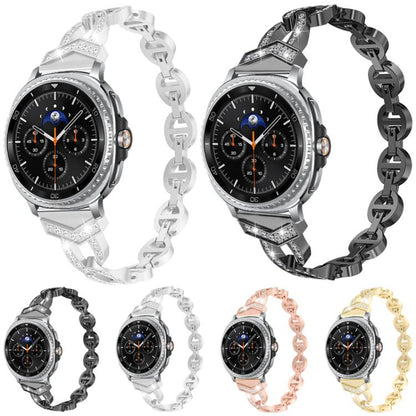 xDfind Diamond Stainless Steel Watch Band, For Samsung Galaxy Watch Ultra/Ultra 2025, For Samsung Galaxy Watch8 / 8 Classic