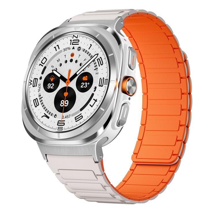 xDfind I-shaped Magnetic Silicone Watch Band, For Samsung Galaxy Watch Ultra / Ultra 2025, For Samsung Galaxy Watch8 / 8 Classic, For Samsung Galaxy Fit3 SM-R390