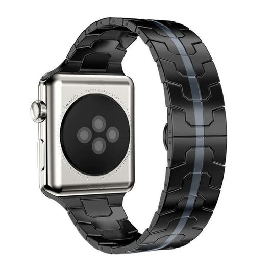xDfind Butterfly Buckle Stainless Steel Watch Band, For Apple Watch 42 / 44 / 45 / 46 / 49mm, For Apple Watch 38 / 40 / 41 / S10 42mm