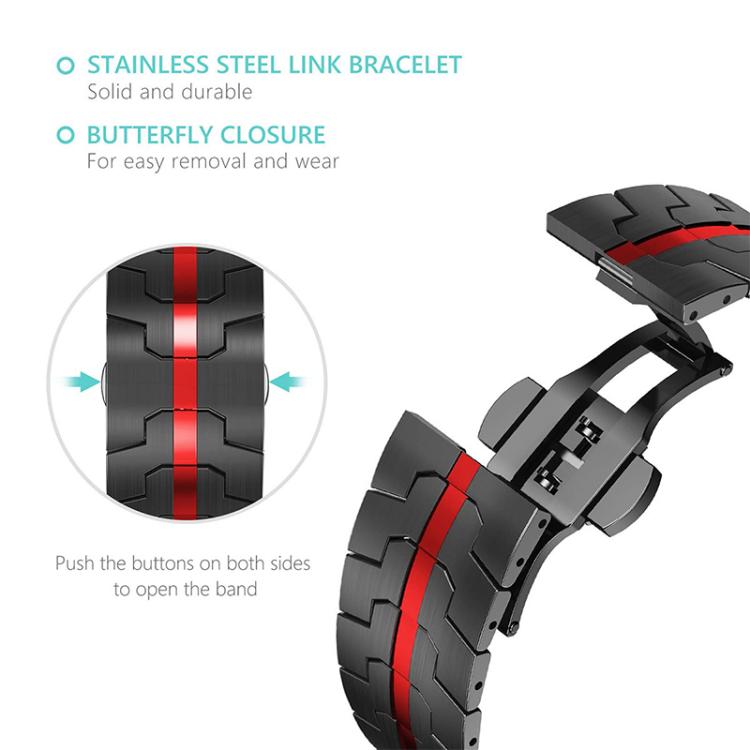 xDfind Butterfly Buckle Stainless Steel Watch Band, For Samsung Galaxy Watch Ultra / Ultra 2025, For Samsung Galaxy Watch8 / 8 Classic