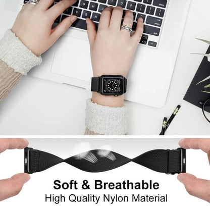 xDfind Adjustable Slide Buckle Elastic Nylon Watch Band, For Apple Watch 42 / 44 / 45 / 46 / 49mm, For Apple Watch 38 / 40 / 41 / S10 42mm