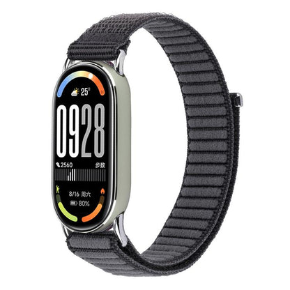 xDfind Woven Nylon Hook And Loop Fastener Watch Band, For Xiaomi Smart Band 10 / 9 / 8
