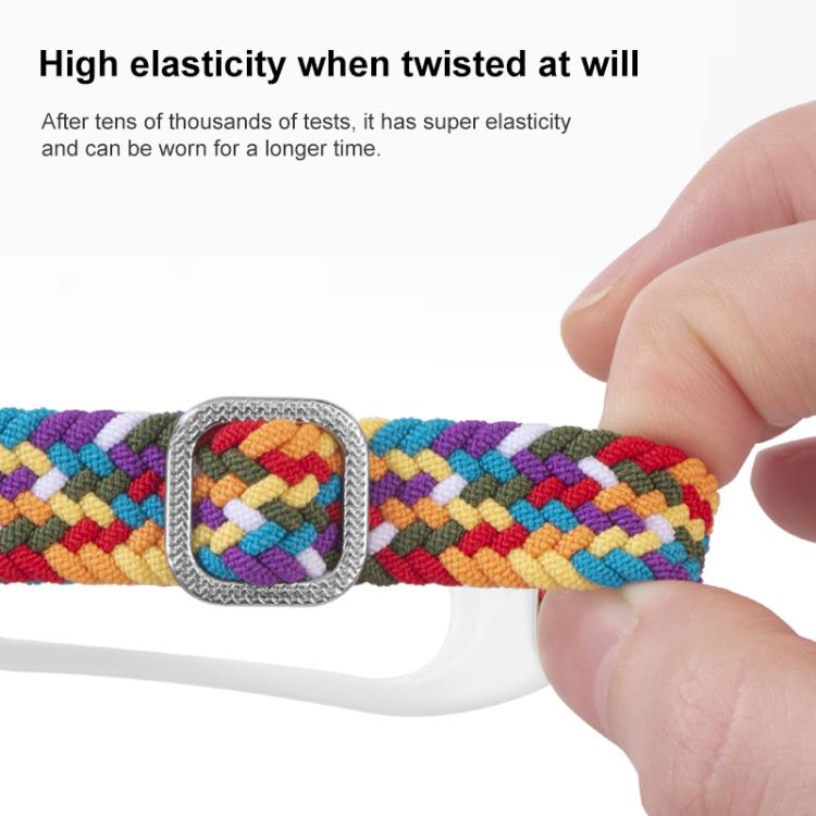xDfind Adjustable Elastic Nylon Braided Watch Band, For Xiaomi Smart Band 10 / 9 / 8