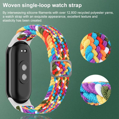 xDfind Adjustable Elastic Nylon Braided Watch Band, For Xiaomi Smart Band 10 / 9 / 8
