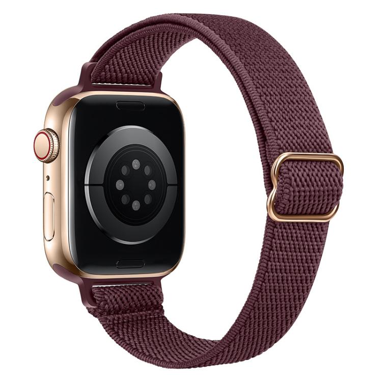 xDfind Ladder Buckle Small Waist Elastic Nylon Watch Band, For Apple Watch 42 / 44 / 45 / 46 / 49mm, For Apple Watch 38 / 40 / 41 / S10 42mm