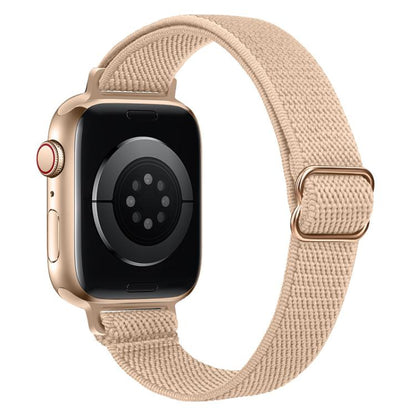 xDfind Ladder Buckle Small Waist Elastic Nylon Watch Band, For Apple Watch 42 / 44 / 45 / 46 / 49mm, For Apple Watch 38 / 40 / 41 / S10 42mm