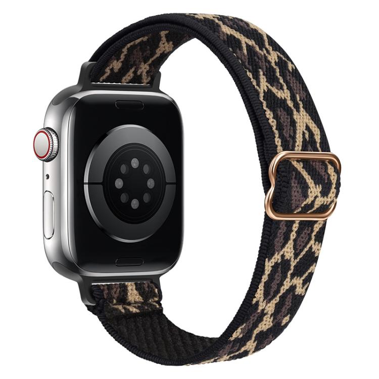 xDfind Ladder Buckle Small Waist Elastic Nylon Watch Band, For Apple Watch 42 / 44 / 45 / 46 / 49mm, For Apple Watch 38 / 40 / 41 / S10 42mm