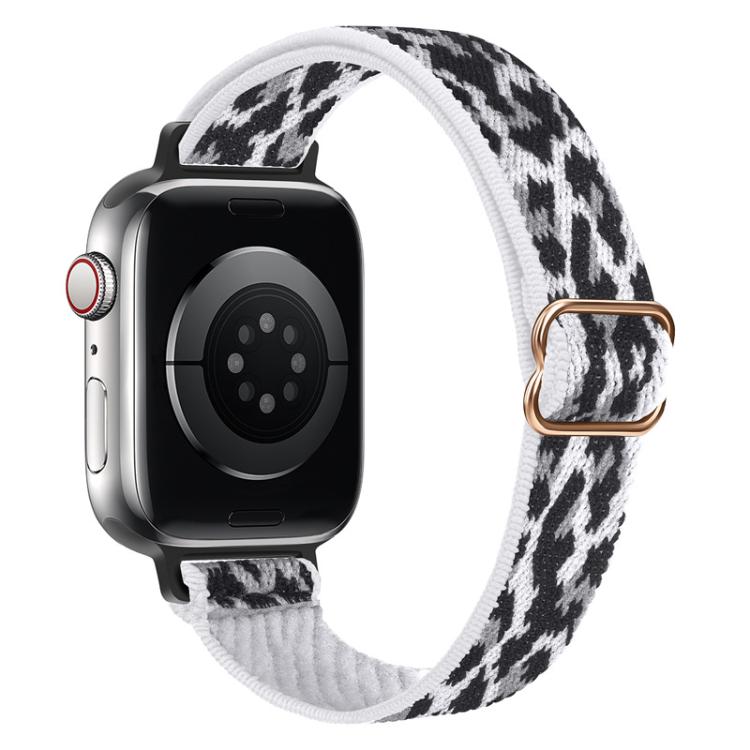 xDfind Ladder Buckle Small Waist Elastic Nylon Watch Band, For Apple Watch 42 / 44 / 45 / 46 / 49mm, For Apple Watch 38 / 40 / 41 / S10 42mm