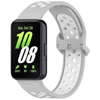 xDfind Two Color Silicone Breathable Watch Band, For Samsung Galaxy Fit 3