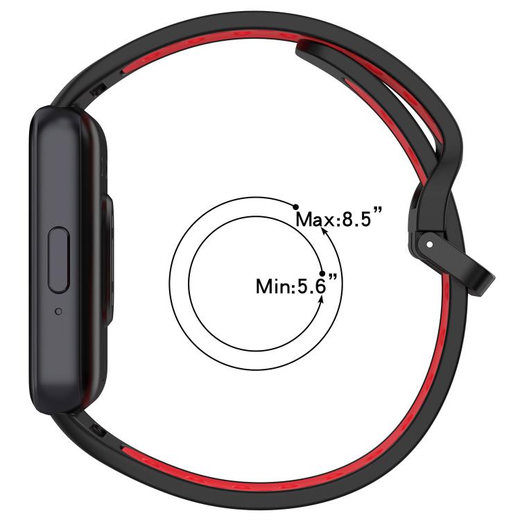 xDfind Two Color Silicone Breathable Watch Band, For Samsung Galaxy Fit 3