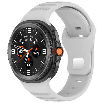 xDfind Round Dots Silver Stud Buckle Silicone Watch Band, For Samsung Galaxy Watch Ultra/Ultra 2025, For Samsung Galaxy Watch8 / 8 Classic