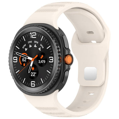 xDfind Round Dots Silver Stud Buckle Silicone Watch Band, For Samsung Galaxy Watch Ultra/Ultra 2025, For Samsung Galaxy Watch8 / 8 Classic