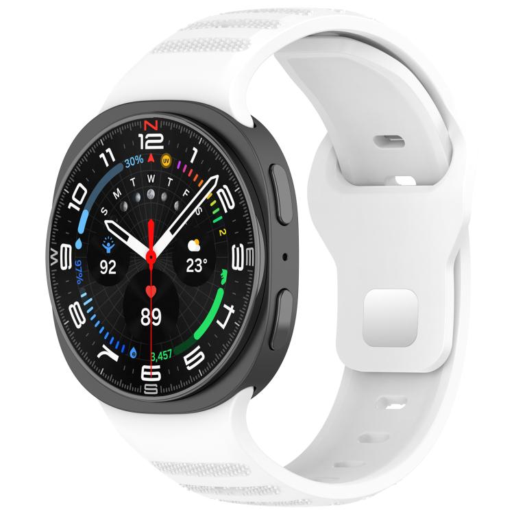xDfind Round Dots Silver Stud Buckle Silicone Watch Band, For Samsung Galaxy Watch Ultra/Ultra 2025, For Samsung Galaxy Watch8 / 8 Classic