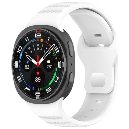 xDfind Round Dots Silver Stud Buckle Silicone Watch Band, For Samsung Galaxy Watch Ultra/Ultra 2025, For Samsung Galaxy Watch8 / 8 Classic
