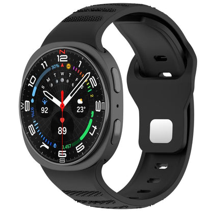 xDfind Round Dots Silver Stud Buckle Silicone Watch Band, For Samsung Galaxy Watch Ultra/Ultra 2025, For Samsung Galaxy Watch8 / 8 Classic