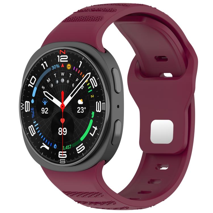 xDfind Round Dots Silver Stud Buckle Silicone Watch Band, For Samsung Galaxy Watch Ultra/Ultra 2025, For Samsung Galaxy Watch8 / 8 Classic