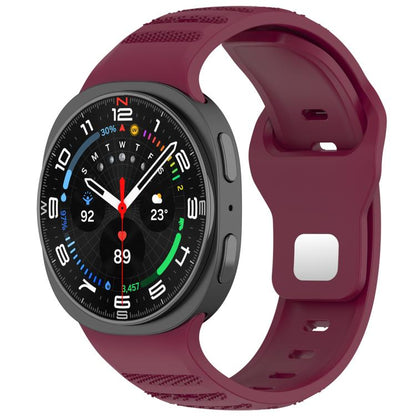 xDfind Round Dots Silver Stud Buckle Silicone Watch Band, For Samsung Galaxy Watch Ultra/Ultra 2025, For Samsung Galaxy Watch8 / 8 Classic
