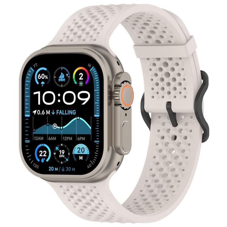 xDfind Breathable Silicone Watch Band, For Apple Watch 42 / 44 / 45 / 46 / 49mm, For Apple Watch 38 / 40 / 41 / S10 42mm