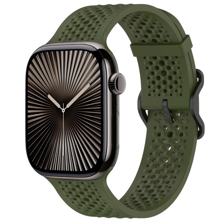 xDfind Breathable Silicone Watch Band, For Apple Watch 42 / 44 / 45 / 46 / 49mm, For Apple Watch 38 / 40 / 41 / S10 42mm