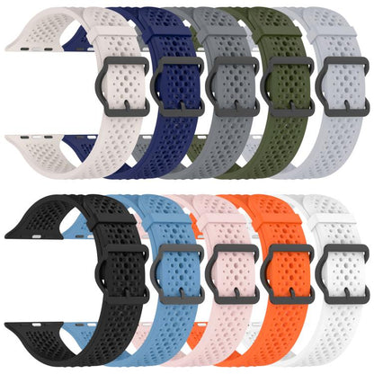 xDfind Breathable Silicone Watch Band, For Apple Watch 42 / 44 / 45 / 46 / 49mm, For Apple Watch 38 / 40 / 41 / S10 42mm