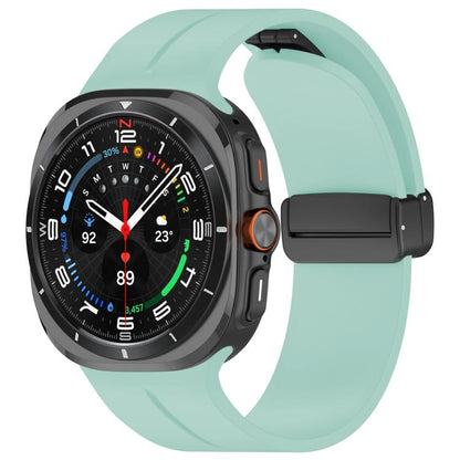 xDfind  Flat Head Groove Folding Black Buckle Silicone Watch Band, For Samsung Galaxy Watch Ultra / Ultra 2025