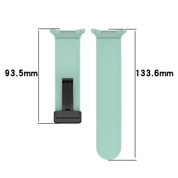 xDfind  Flat Head Groove Folding Black Buckle Silicone Watch Band, For Samsung Galaxy Watch Ultra / Ultra 2025, For Samsung Galaxy Watch8 / 8 Classic, For Samsung Galaxy Watch 7 / 6 / 5 / FE