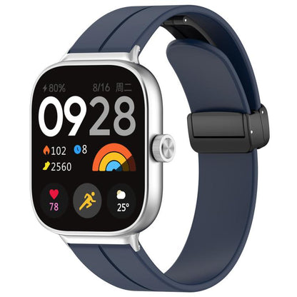 xDfind  Flat Head Groove Folding Black Buckle Silicone Watch Band, For Xiaomi Band 10 Pro / 9 Pro / Redmi Watch 6, For Redmi Watch 3 Active / Watch 3 Lite, For Redmi Watch 3