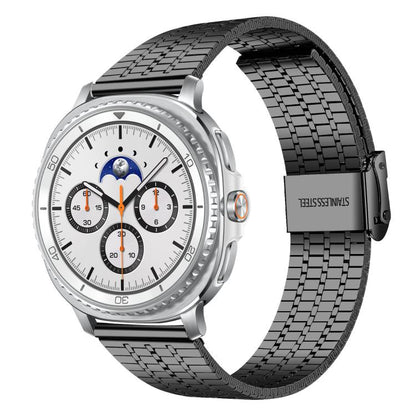 xDfind Seven Beads Buckle Stainless Steel Watch Band, For Samsung Galaxy Watch Ultra / Ultra 2025, For Samsung Galaxy Watch8 / 8 Classic, For Samsung Galaxy Watch 7 / 6 / 5 / FE