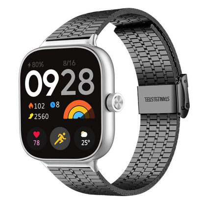 xDfind Seven Beads Buckle Stainless Steel Watch Band, For Xiaomi Band 10 Pro/9 Pro/Redmi Watch 6/5/4, For Redmi Watch 3 Active / Watch 3 Lite, For Redmi Watch 3