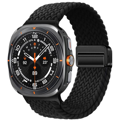 xDfind Magnetic Buckle Nylon Braid Loop Watch Band, For Samsung Galaxy Watch Ultra / Ultra 2025, For Samsung Galaxy Watch8 / Watch8 Classic