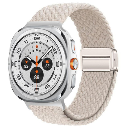 xDfind Magnetic Buckle Nylon Braid Loop Watch Band, For Samsung Galaxy Watch Ultra / Ultra 2025, For Samsung Galaxy Watch8 / Watch8 Classic