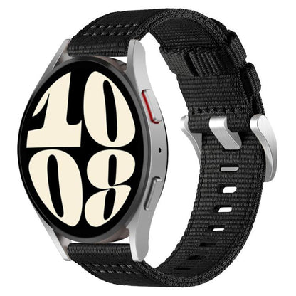 xDfind Two-section Nylon Watch Band, For Samsung Galaxy Watch Ultra / Ultra 2025, For Samsung Galaxy Watch8 / 8 Classic, For Samsung Galaxy Watch 7 / 6 / 5 / FE