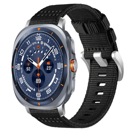 xDfind Two-section Nylon Watch Band, For Samsung Galaxy Watch Ultra / Ultra 2025, For Samsung Galaxy Watch8 / 8 Classic, For Samsung Galaxy Watch 7 / 6 / 5 / FE