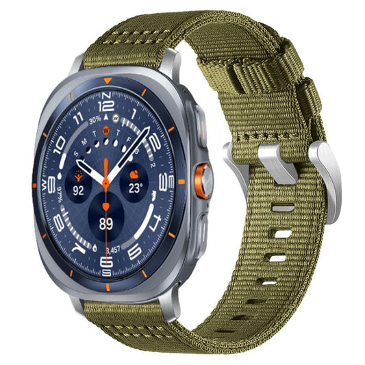 xDfind Two-section Nylon Watch Band, For Samsung Galaxy Watch Ultra / Ultra 2025, For Samsung Galaxy Watch8 / 8 Classic, For Samsung Galaxy Watch 7 / 6 / 5 / FE