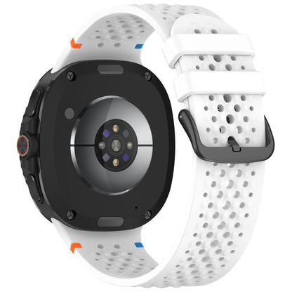xDfind Alloy Black Buckle Honeycomb Breathable Silicone Watch Band, For Samsung Galaxy Watch8 / Watch8 Classic