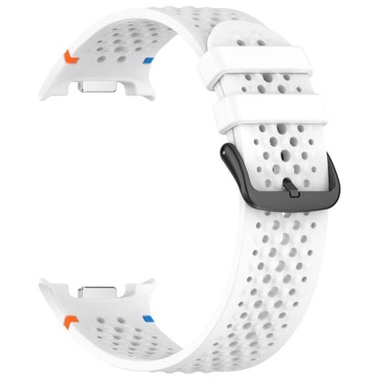 xDfind Alloy Black Buckle Honeycomb Breathable Silicone Watch Band, For Samsung Galaxy Watch8 / Watch8 Classic